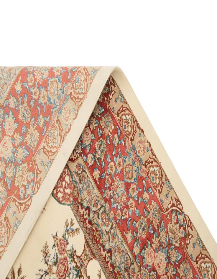 Detail image of  4' 9 x 7' 2 Ghom Design Rug