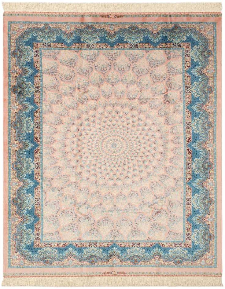 Detail image of  4' 4 x 6' 5 Ghom Design Rug