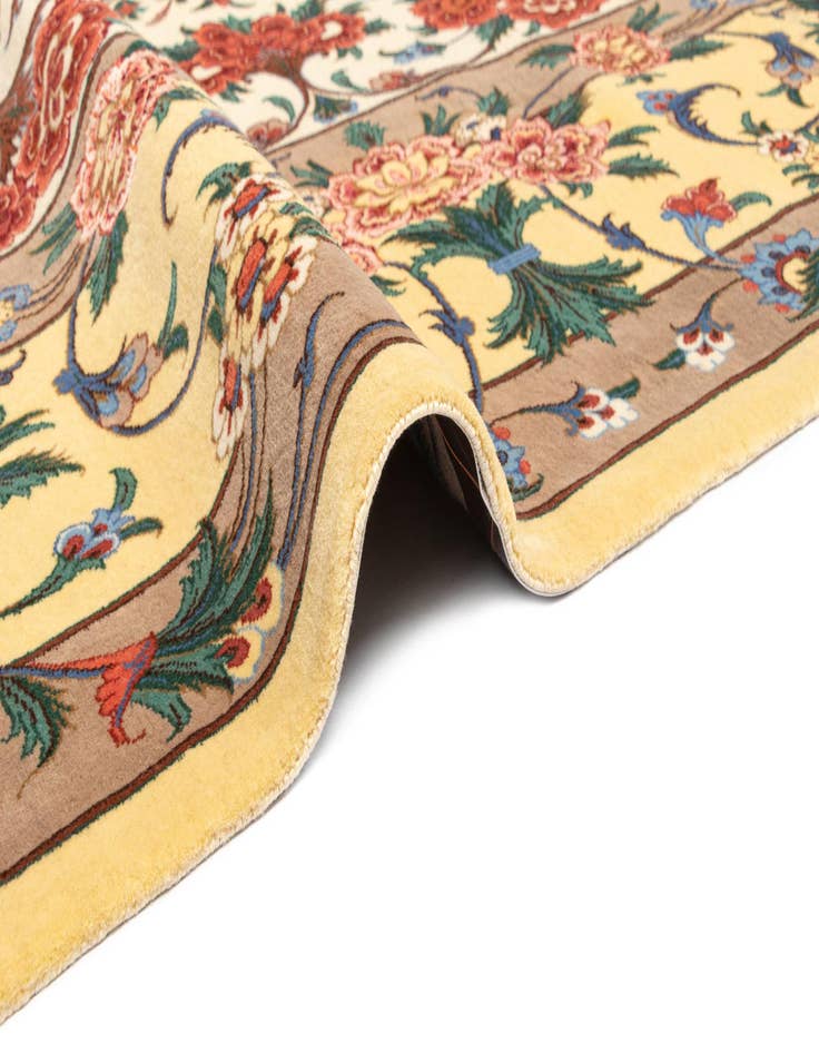 Detail image of  9' 10 x 13' 5 Ghom Wool Rug