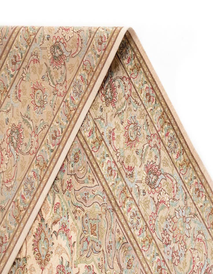 Detail image of  6' 6 x 9' 10 Ghom Silk Rug