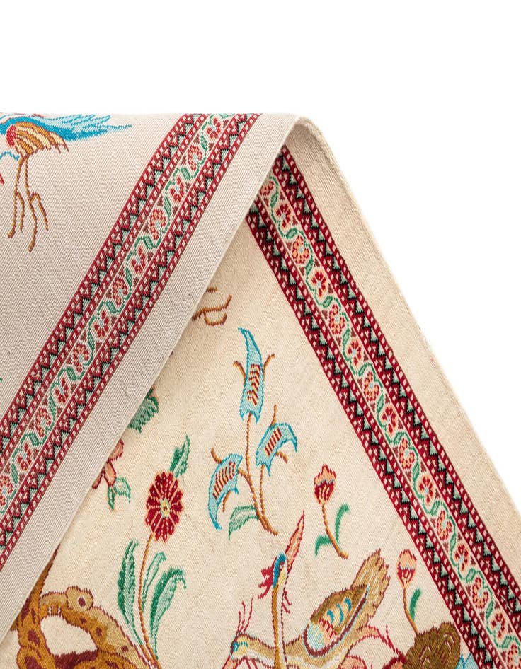 Detail image of  1' 10 x 2' 7 Ghom Silk Rug