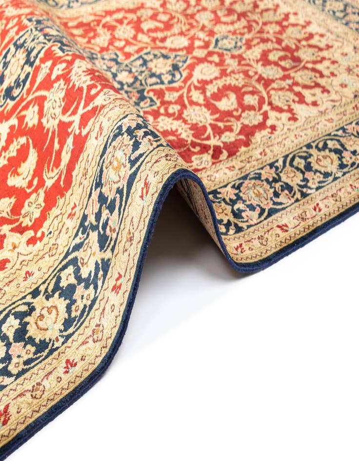 Detail image of  2' 7 x 4' 3 Ghom Silk Rug