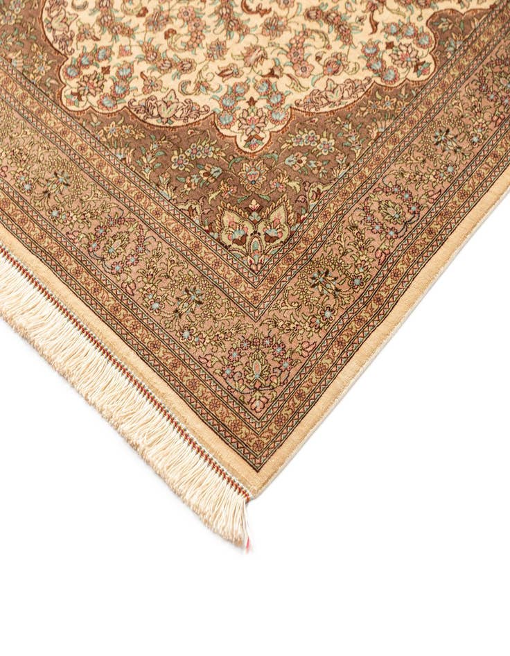 Detail image of  3' 3 x 5' Ghom Silk Rug