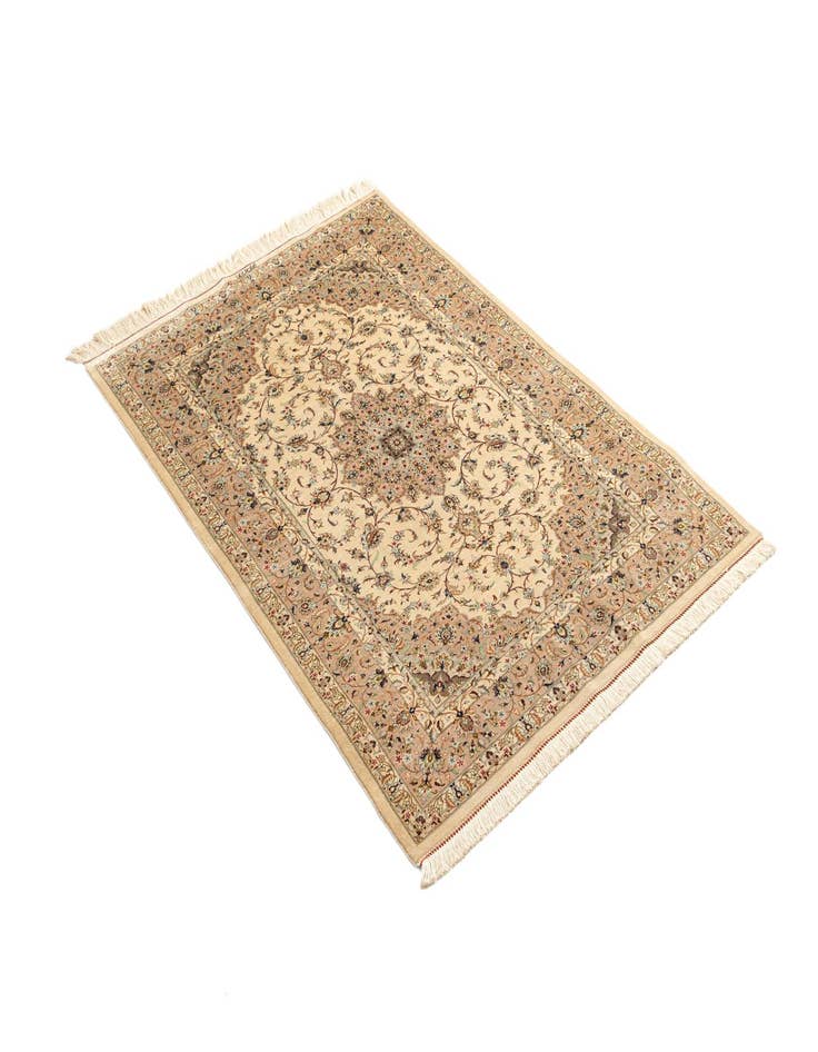 Detail image of  3' 3 x 4' 11 Ghom Silk Rug