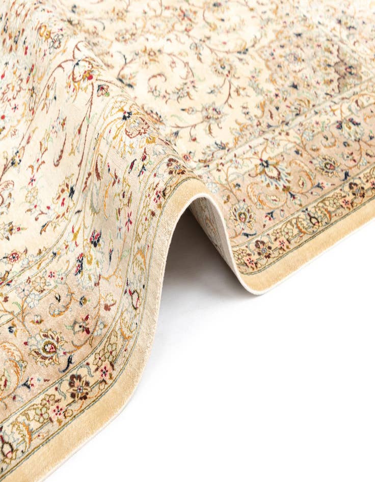 Detail image of  3' 3 x 4' 11 Ghom Silk Rug