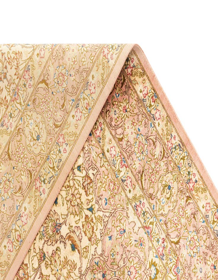 Detail image of  4' 3 x 6' 4 Ghom Silk Rug