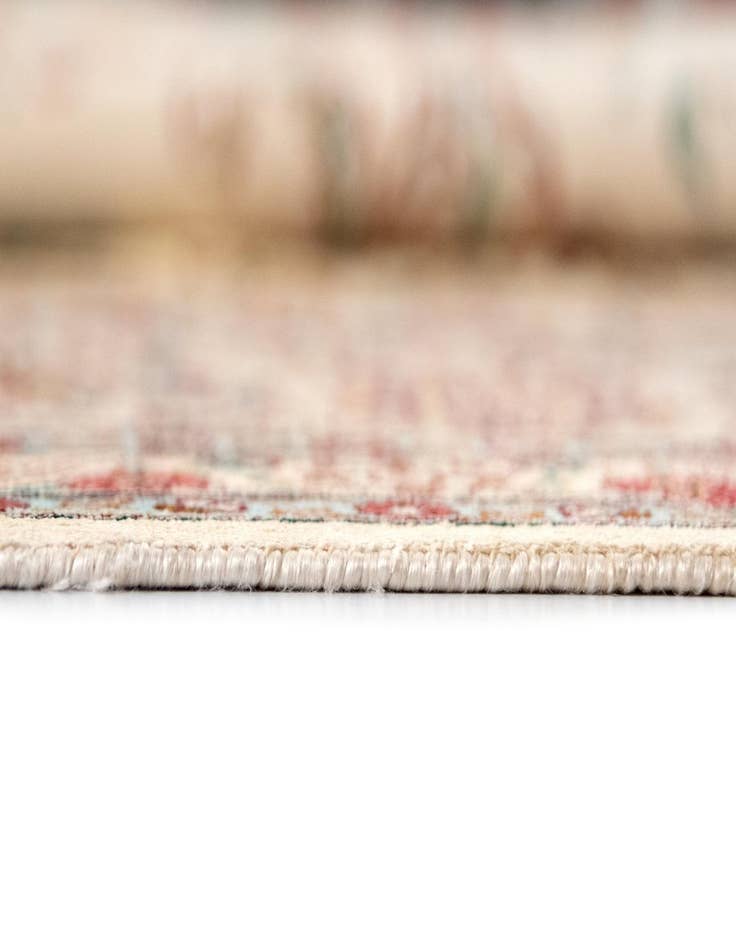 Detail image of  6' 6 x 9' 10  Hand Knotted Ghom Silk Persian Rug