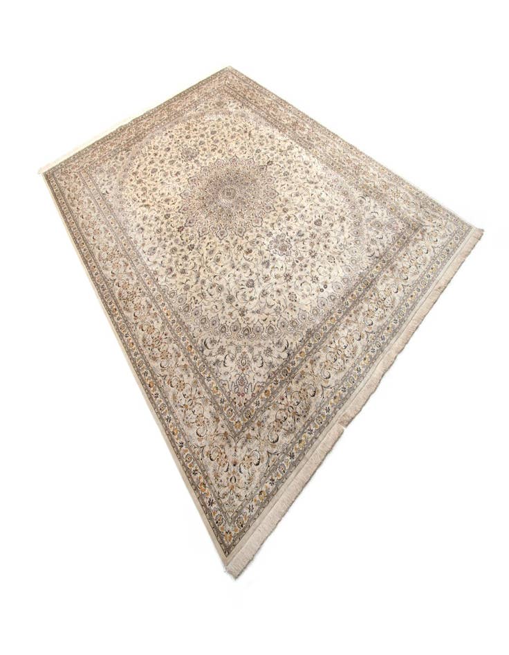 Detail image of  9' 8 x 13' 5 Ghom Silk Rug