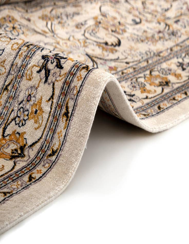 Detail image of  9' 8 x 13' 5 Ghom Silk Rug