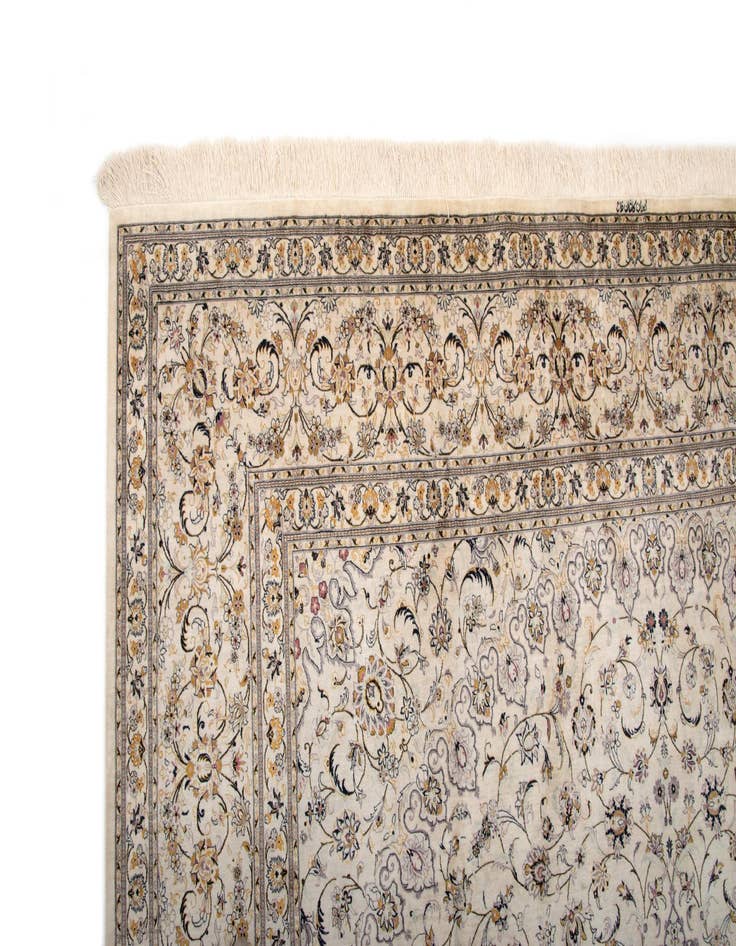 Detail image of  9' 8 x 13' 5 Ghom Silk Rug