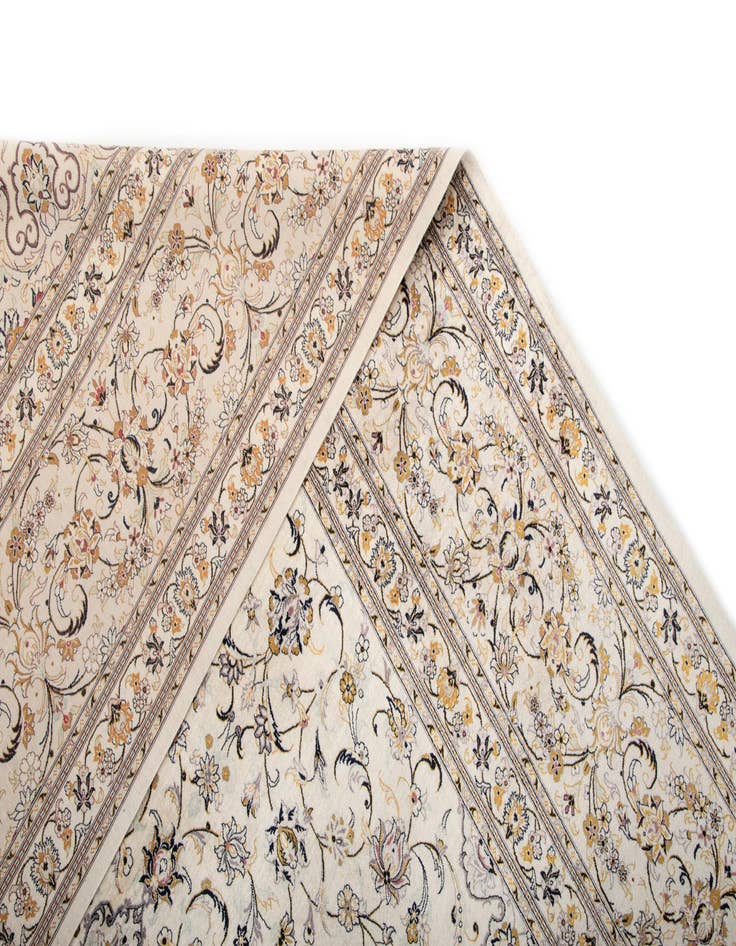 Detail image of  9' 8 x 13' 5 Ghom Silk Rug