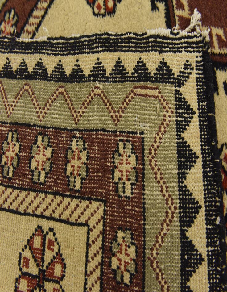 Detail image of  3' x 5' 3  Hand Knotted Hamedan Wool Rug