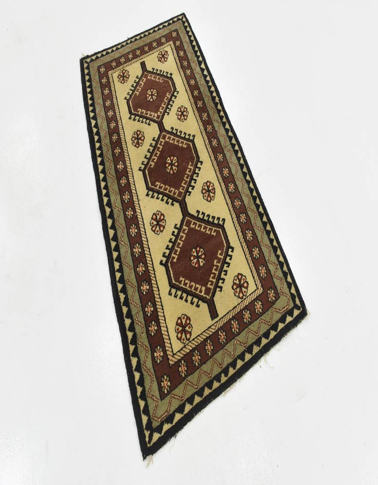 Detail image of  3' x 5' 3  Hand Knotted Hamedan Wool Rug