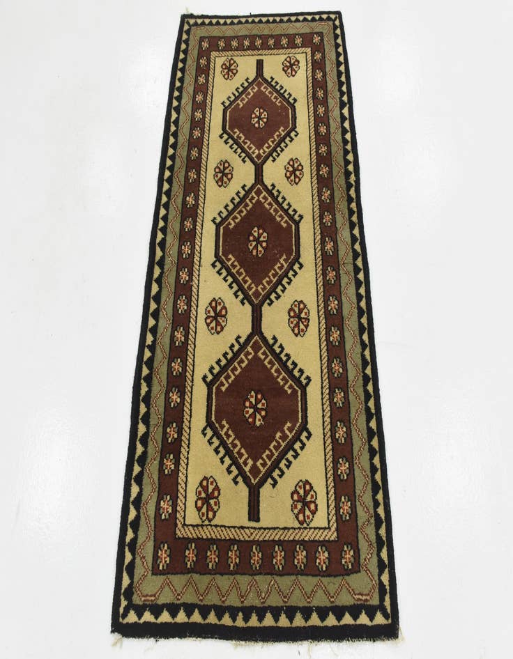 Detail image of  3' x 5' 3  Hand Knotted Hamedan Wool Rug