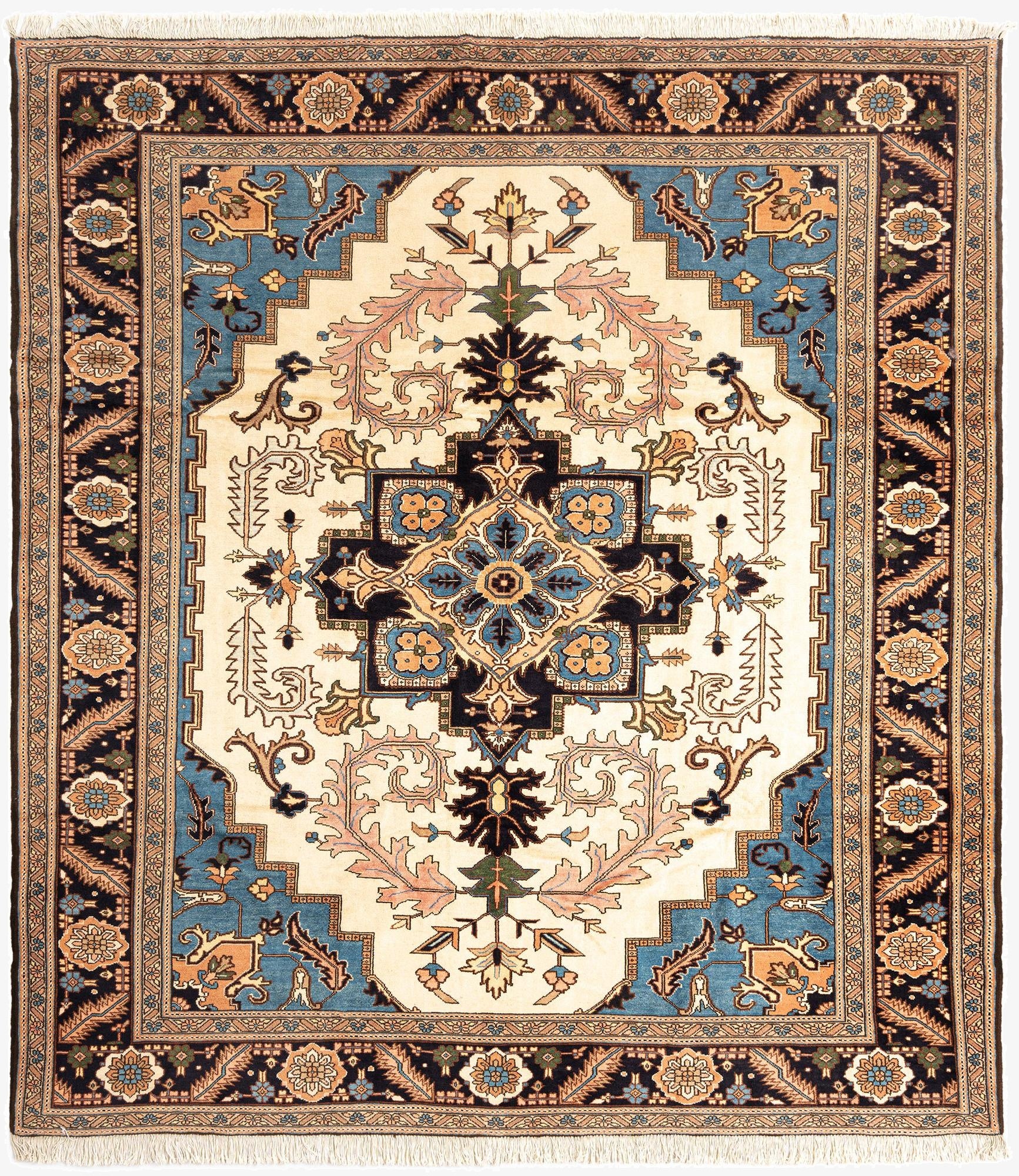  9' 9 x 10' 11 Hamedan Wool Rug