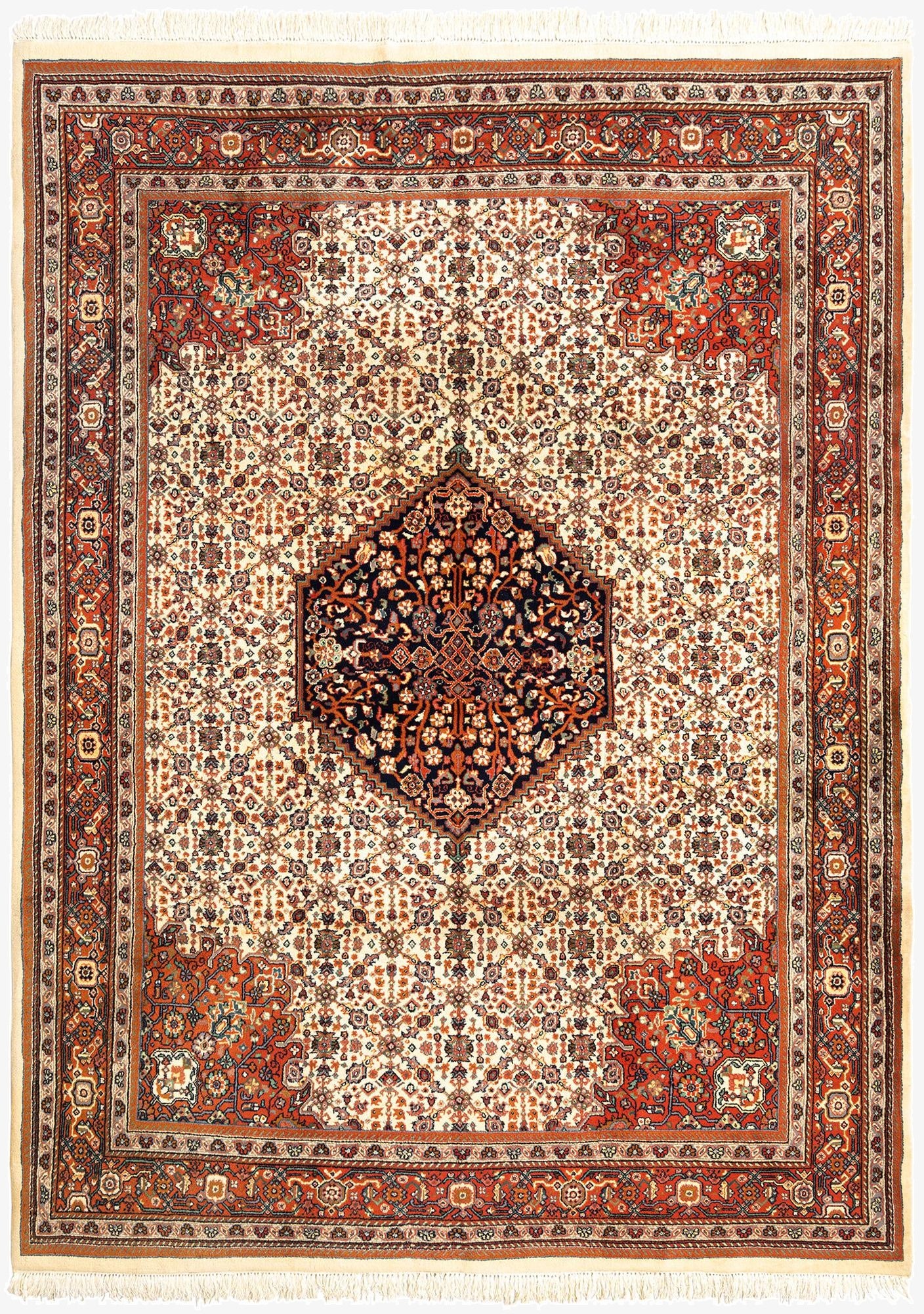  8' 1 x 11' Herati Wool Rug
