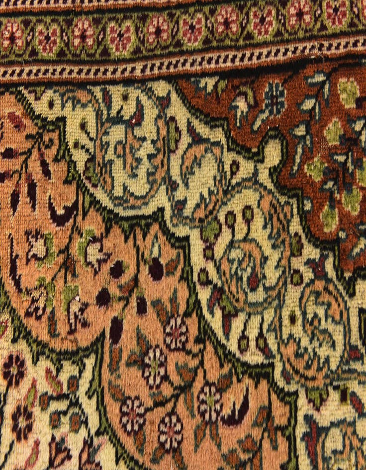 Detail image of  6' 5 x 9' 3  Hand Knotted Hereke Wool Rug