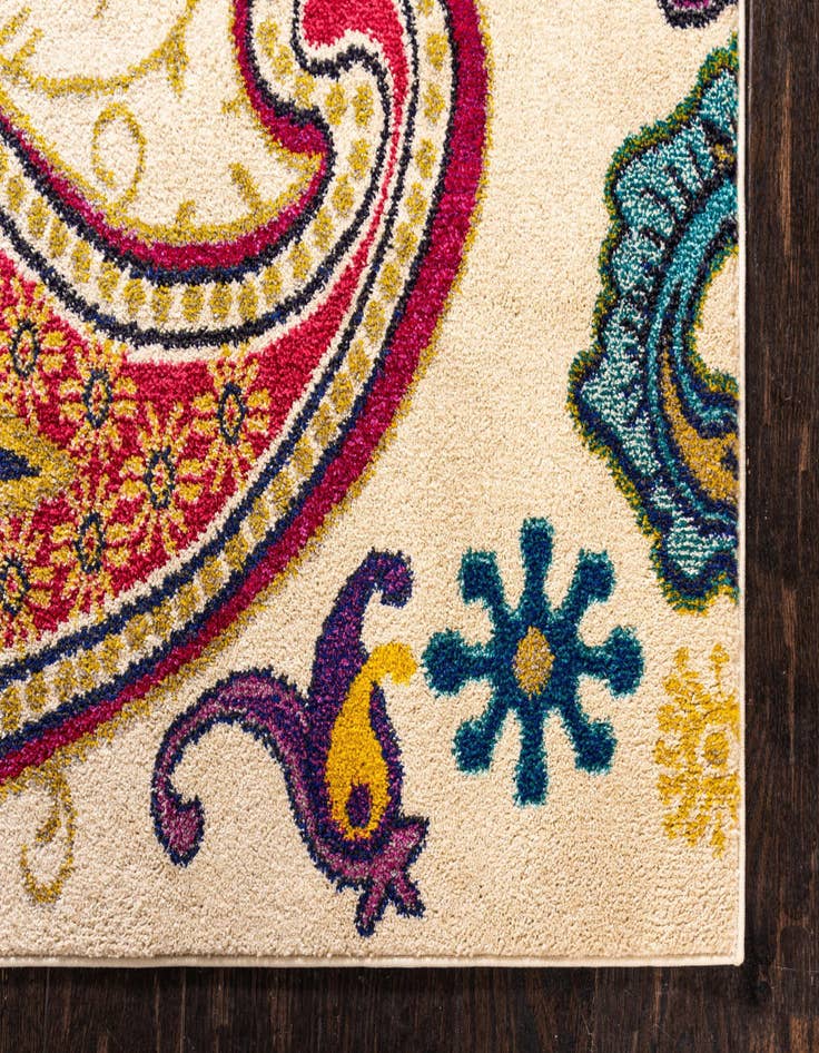 Detail image of  5' x 8'  Washable Hyacinth Rug