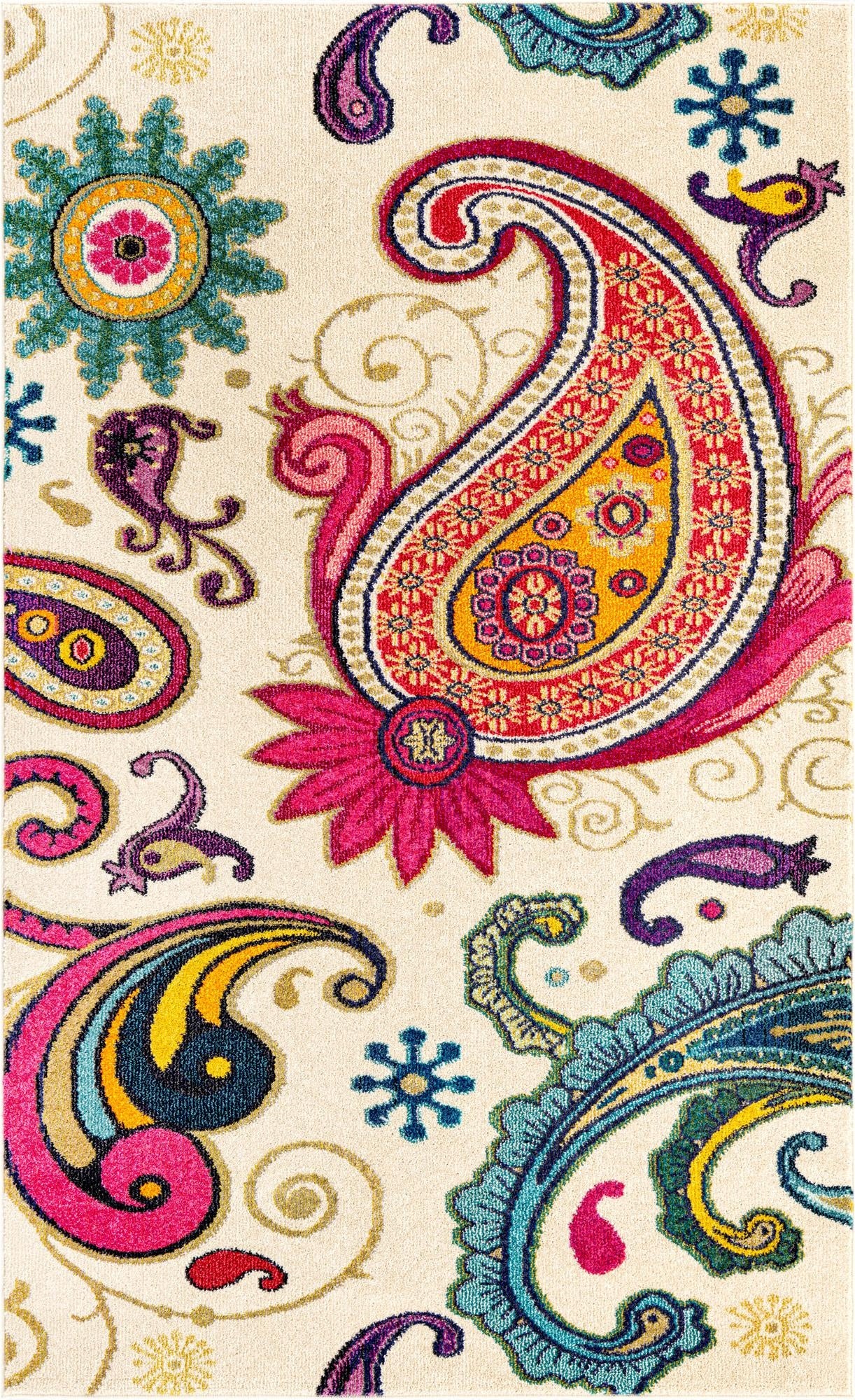  5' x 8'  Washable Hyacinth Rug