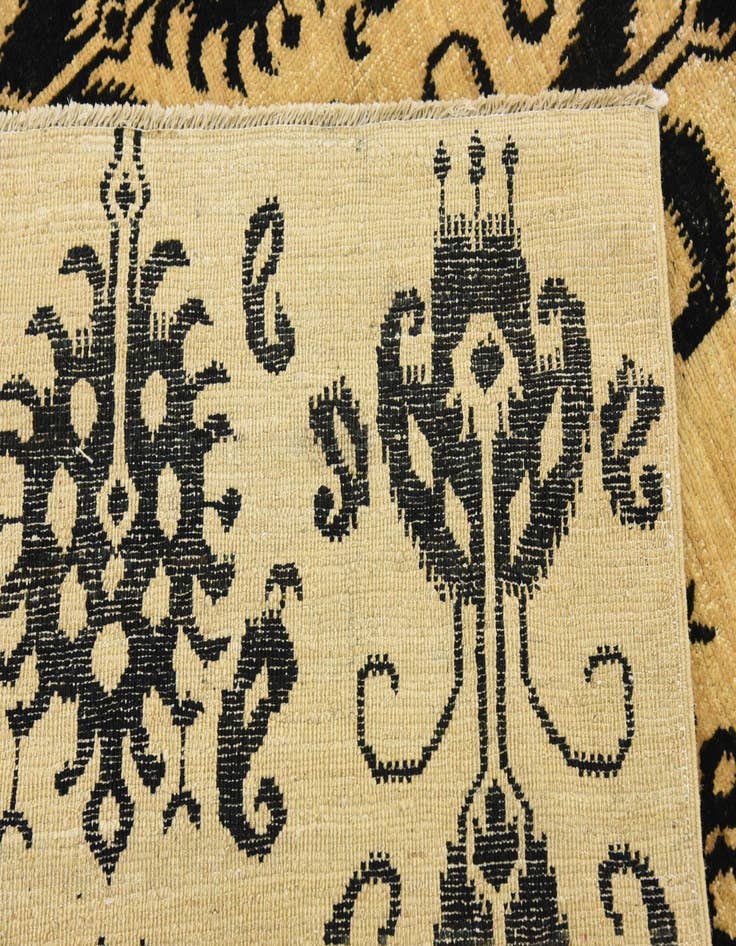 Detail image of  8' 2 x 9' 6  Hand Knotted Ikat Oriental Rug