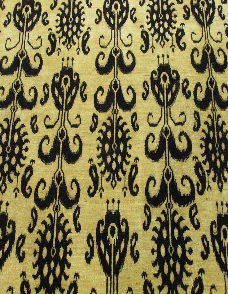 Detail image of  8' 2 x 9' 6  Hand Knotted Ikat Oriental Rug