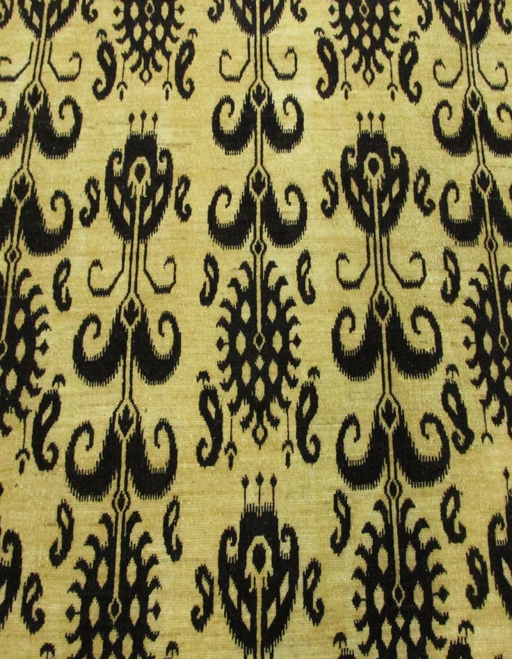 Detail image of  8' 2 x 9' 6  Hand Knotted Ikat Oriental Rug