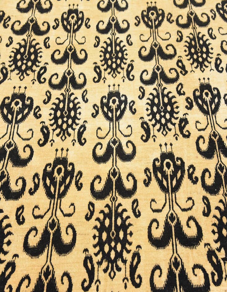 Detail image of  8' 2 x 9' 6  Hand Knotted Ikat Oriental Rug