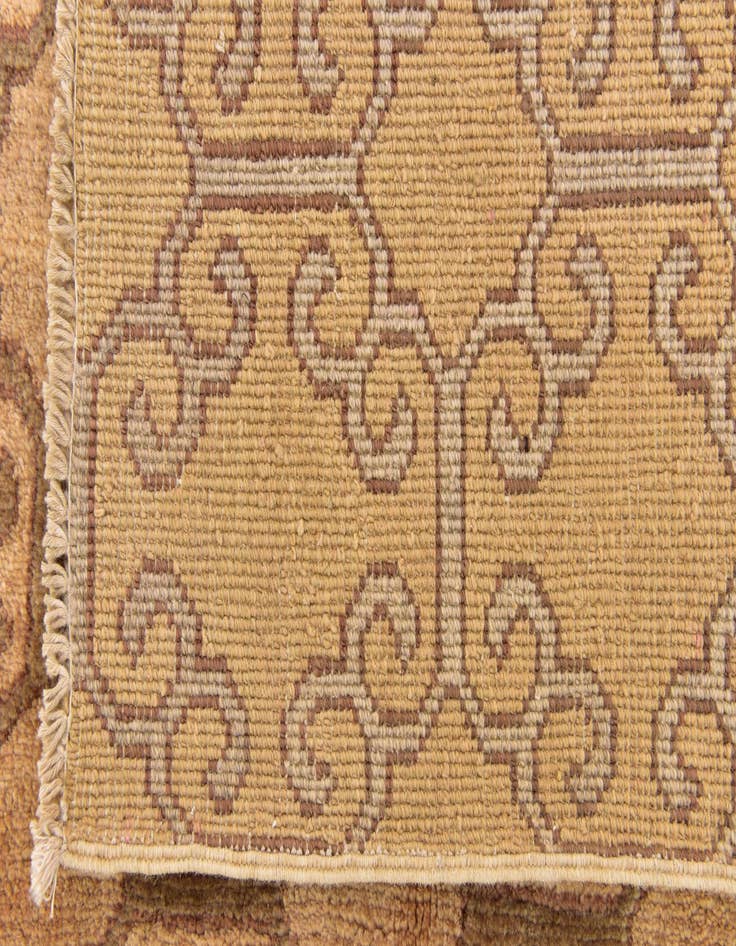 Detail image of  5' x 6' 6  Hand Knotted Ikat Oriental Rug