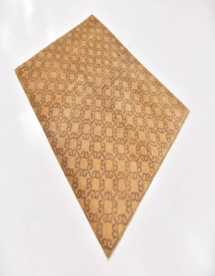 Detail image of  5' x 6' 6  Hand Knotted Ikat Oriental Rug