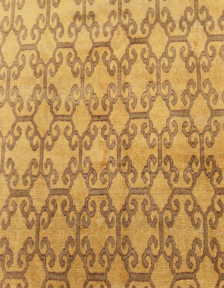 Detail image of  5' x 6' 5  Hand Knotted Ikat Rug