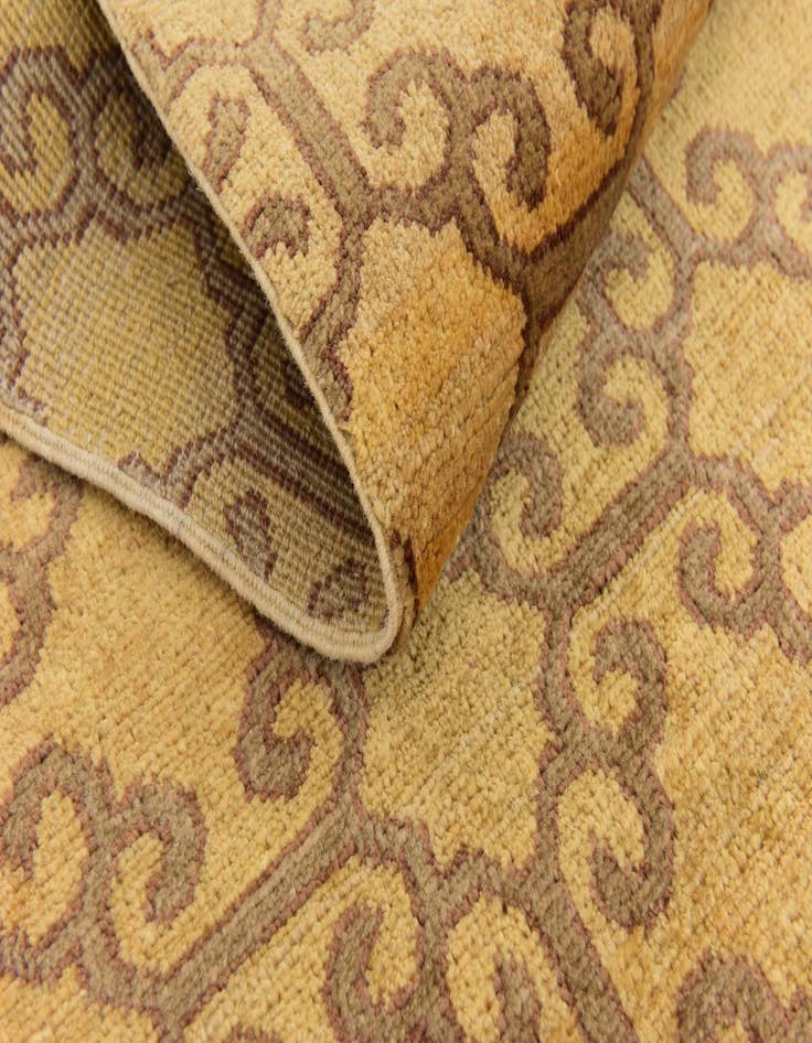 Detail image of  5' x 6' 5  Hand Knotted Ikat Rug