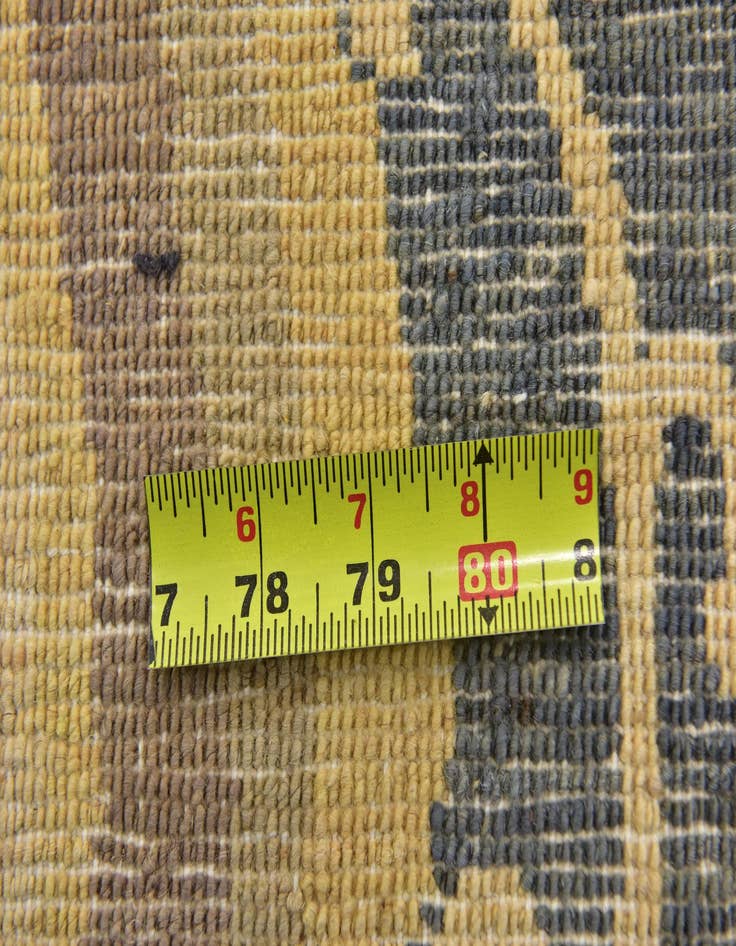 Detail image of  5' x 6' 5  Hand Knotted Ikat Rug