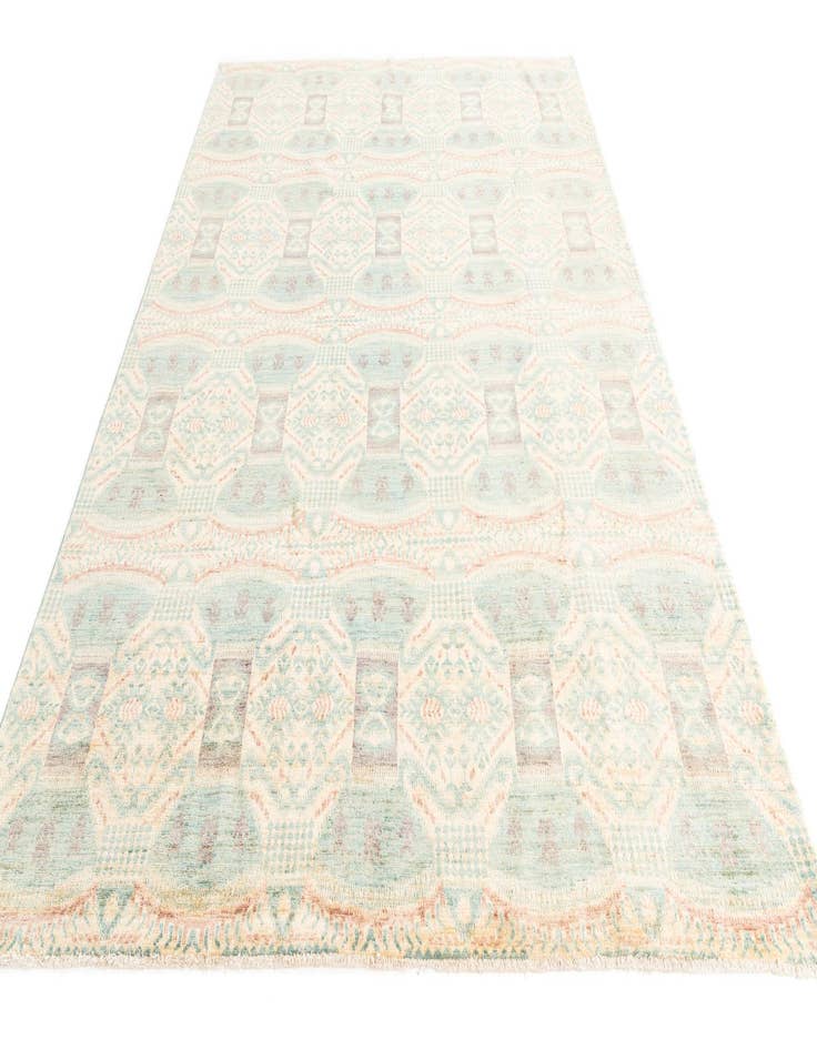 Detail image of  6' 10 x 9' 7  Hand Knotted Ikat Oriental Rug