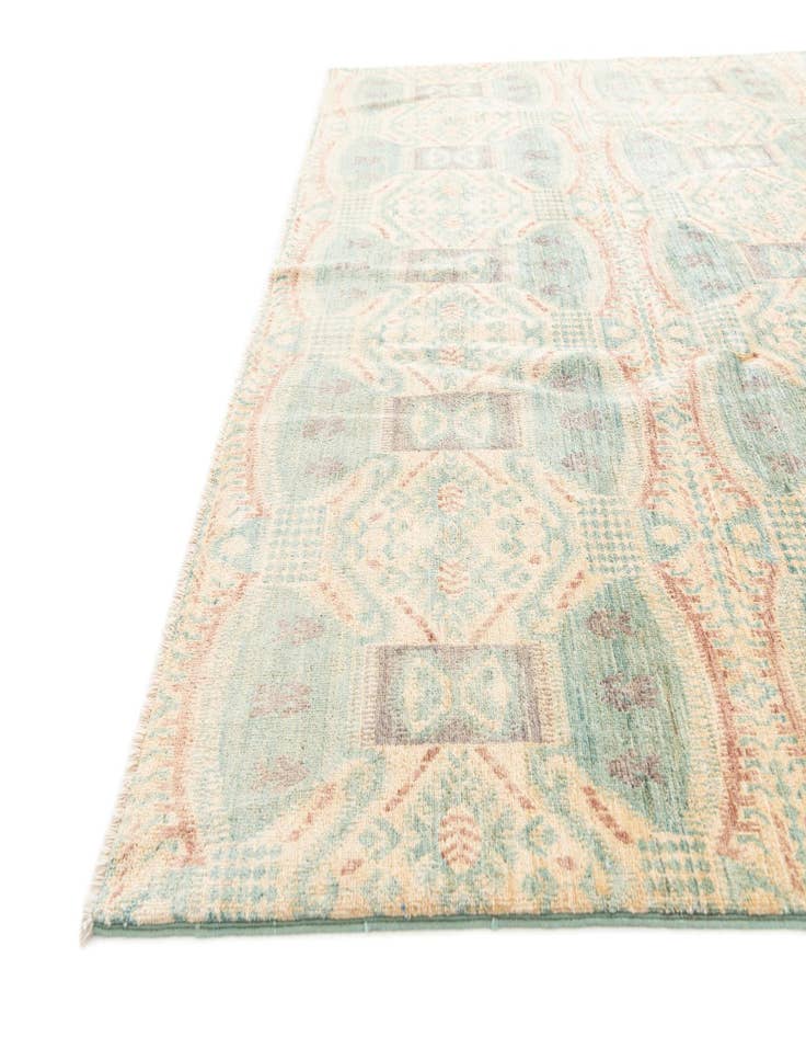 Detail image of  6' 10 x 9' 7  Hand Knotted Ikat Oriental Rug