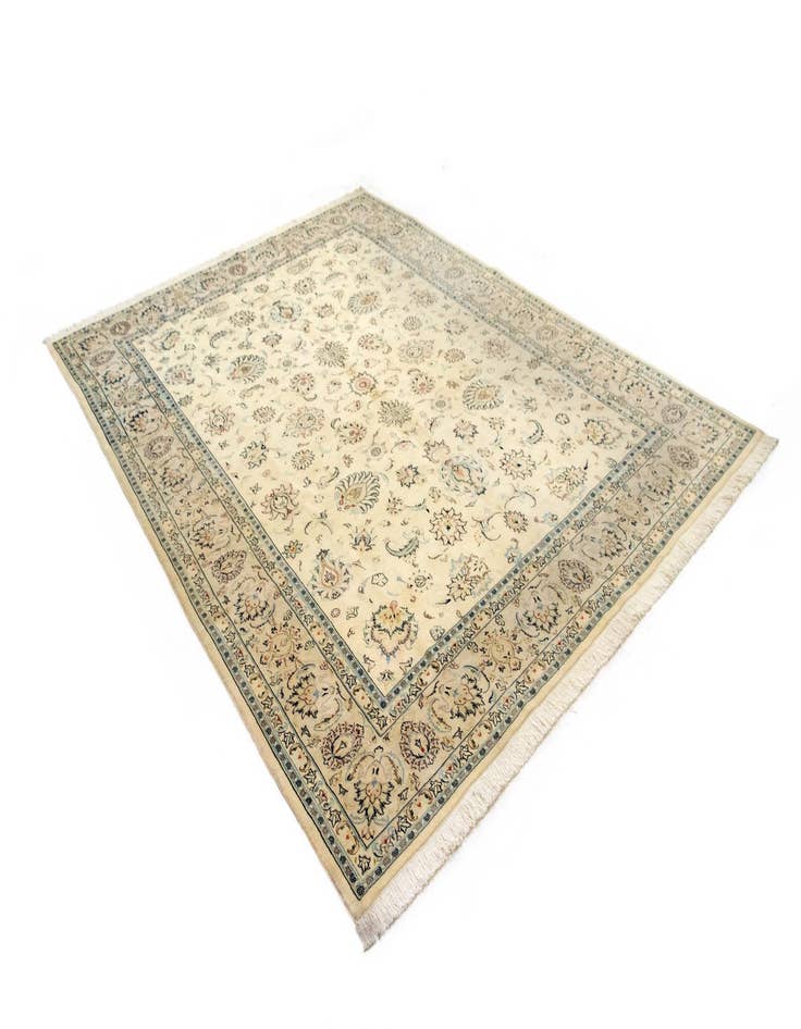 Detail image of  9' 7 x 12' 11  Hand Knotted Isfahan Persian Wool Rug