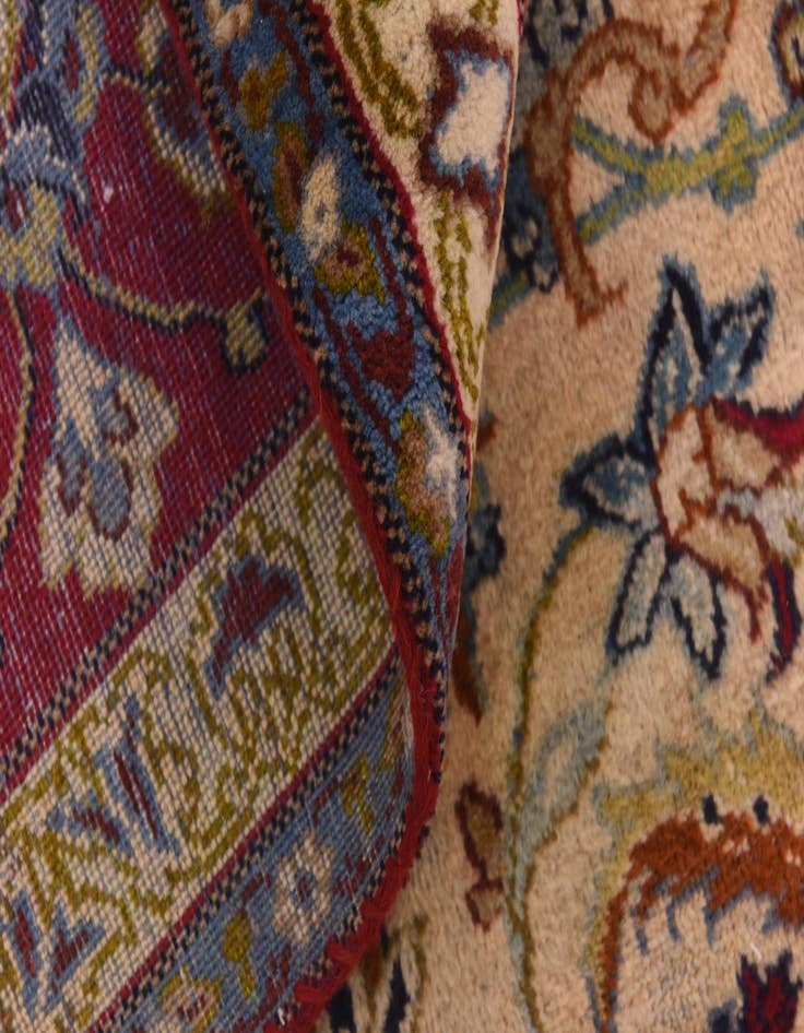 Detail image of 9' 8 x 12' 8 Hand Knotted Isfahan Persian Wool Rug