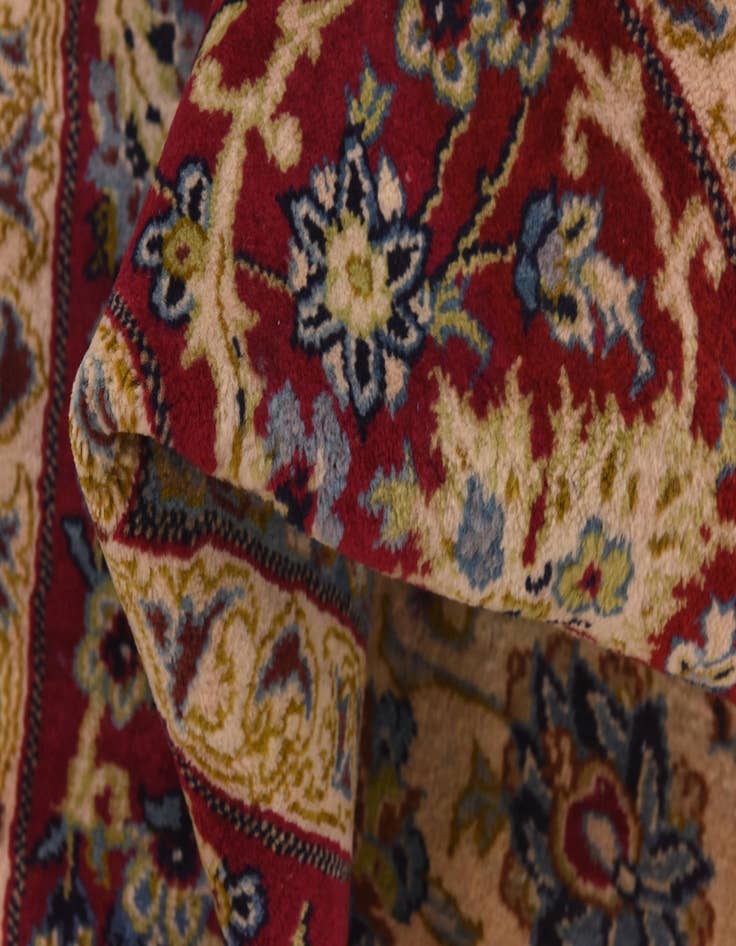 Detail image of 9' 8 x 12' 8 Hand Knotted Isfahan Persian Wool Rug