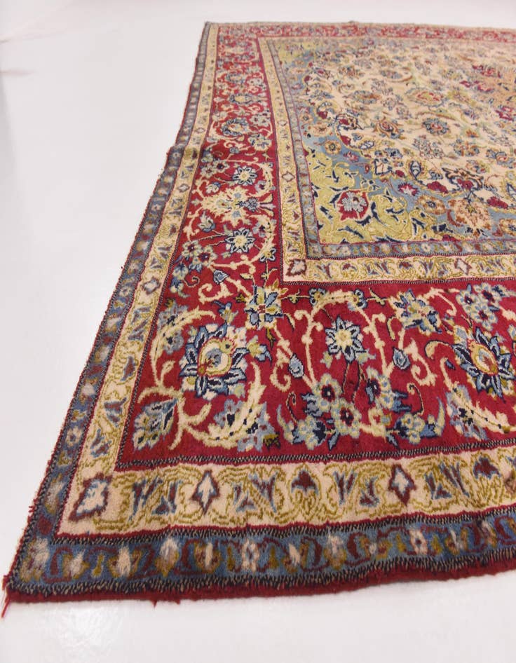 Detail image of 9' 8 x 12' 8 Hand Knotted Isfahan Persian Wool Rug