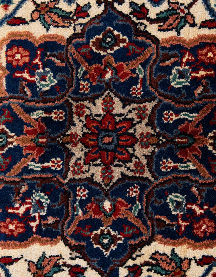 Detail image of  4' 2 x 6' 2  Hand Knotted Isfahan Persian Wool Rug