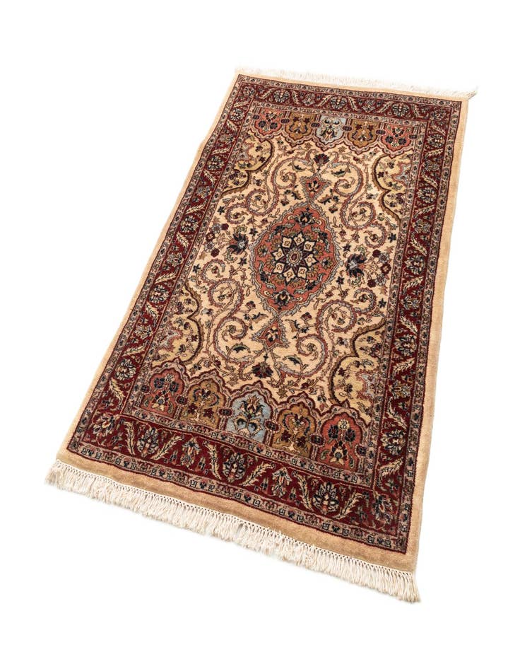 Detail image of  4' x 5' 10  Hand Knotted Jaipur Wool Rug