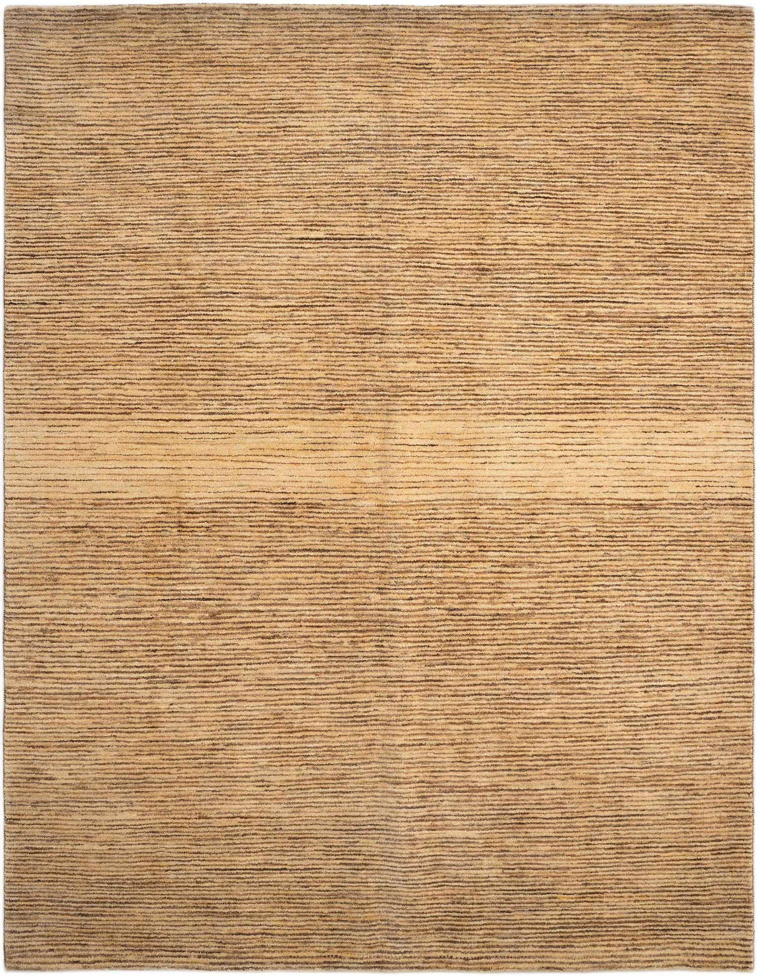 A 6x9 rectangular Juma rug in ivory and cream, featuring a subtle striped Persian pattern, perfect for a living room.