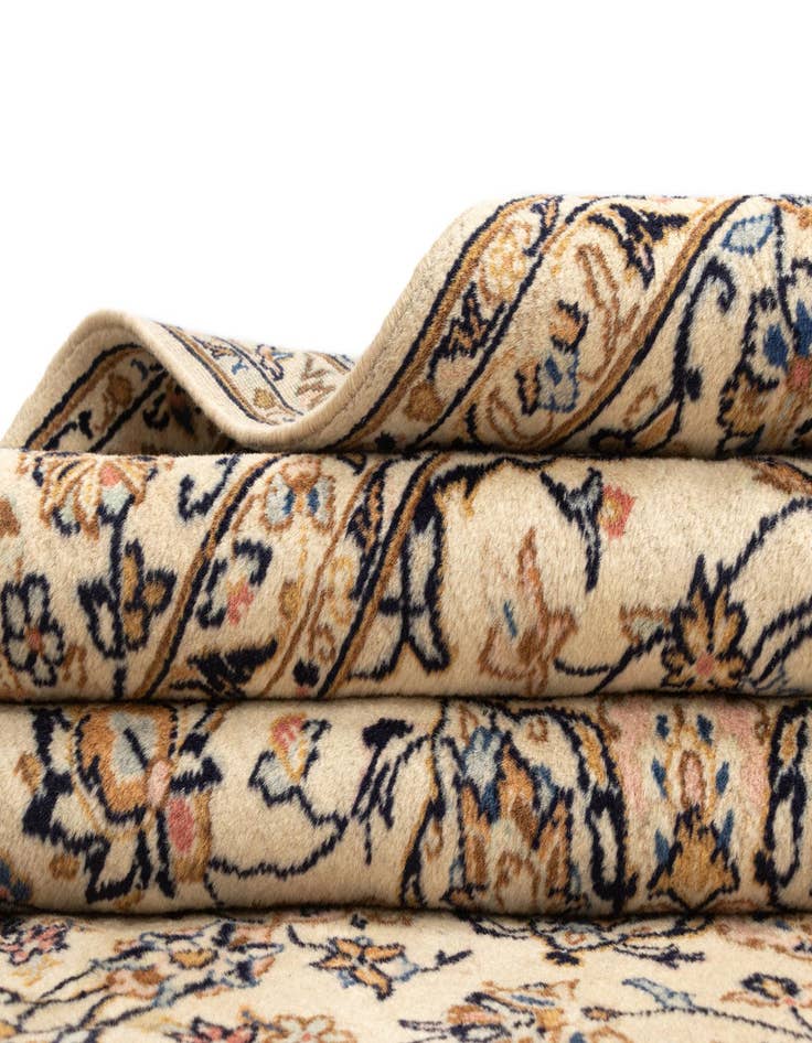 Detail image of  6' 5 x 9' 9 Kashan Wool Rug