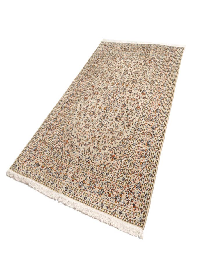 Detail image of  6' 7 x 10' 2 Kashan Wool Rug