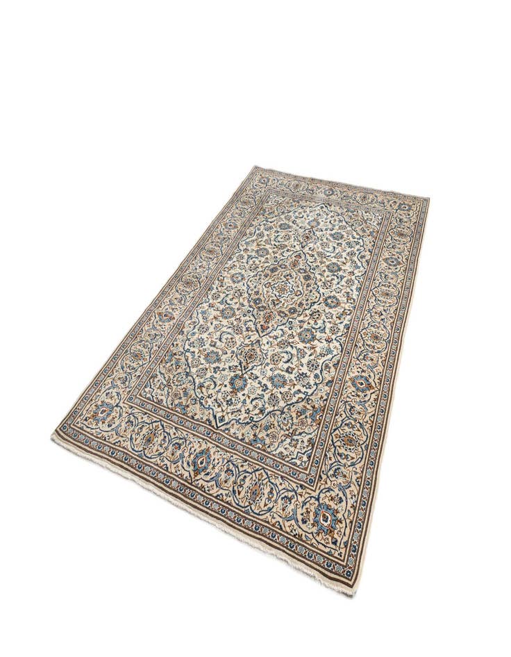 Detail image of  6' 9 x 10' 4 Kashan Wool Rug