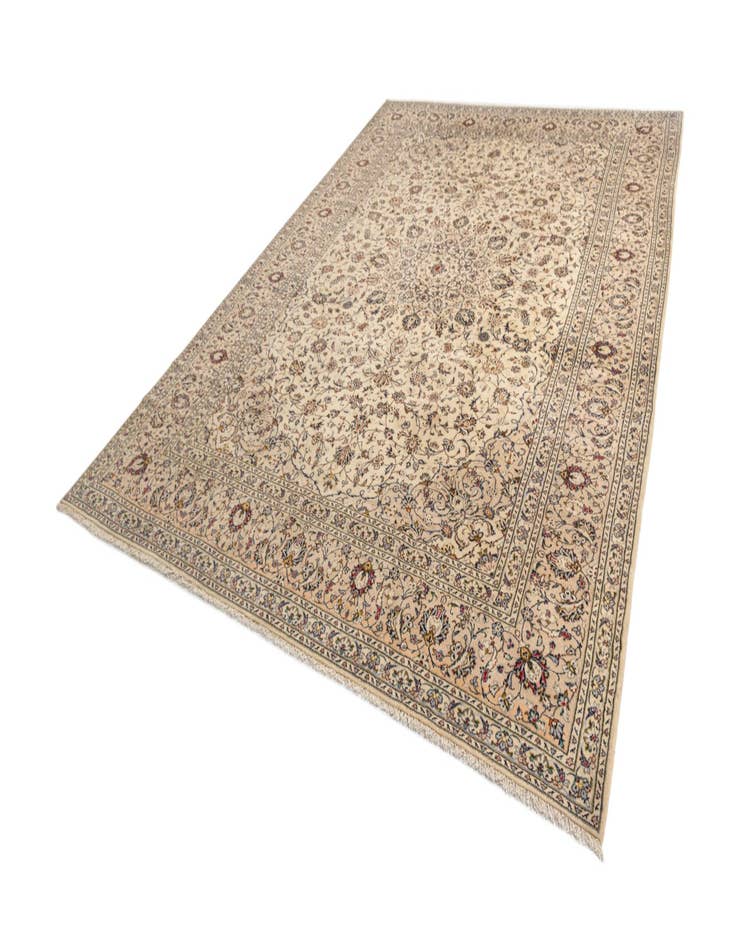 Detail image of  9' 9 x 13' Kashan Wool Rug