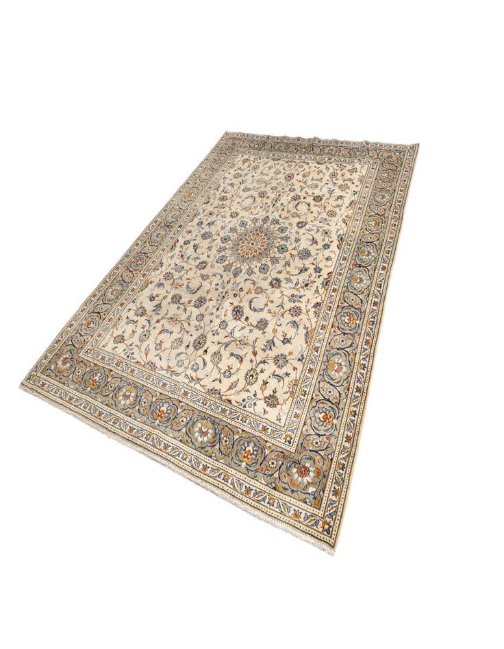 Detail image of  9' 1 x 11' 7 Kashan Wool Rug