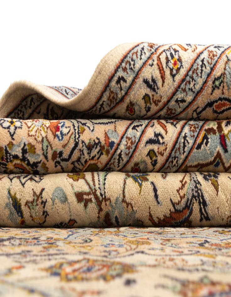 Detail image of  8' 3 x 11' 3 Kashan Wool Rug