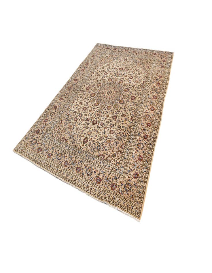 Detail image of  8' x 11' 3 Kashan Wool Rug