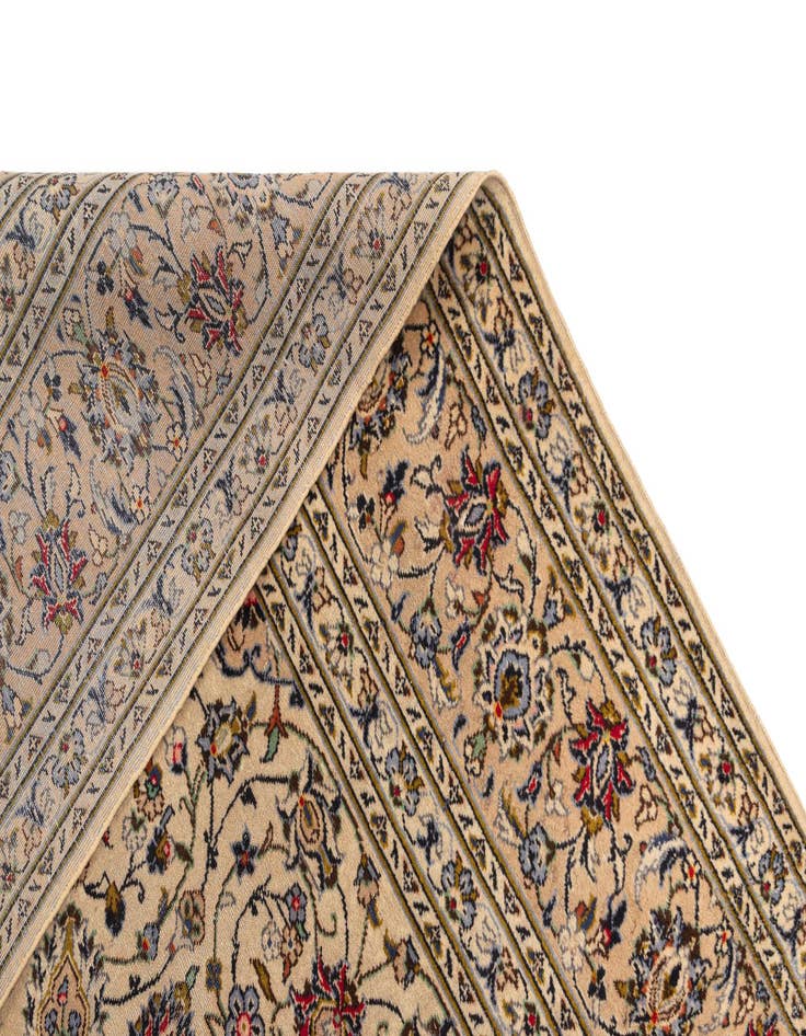 Detail image of  8' x 11' 3 Kashan Wool Rug