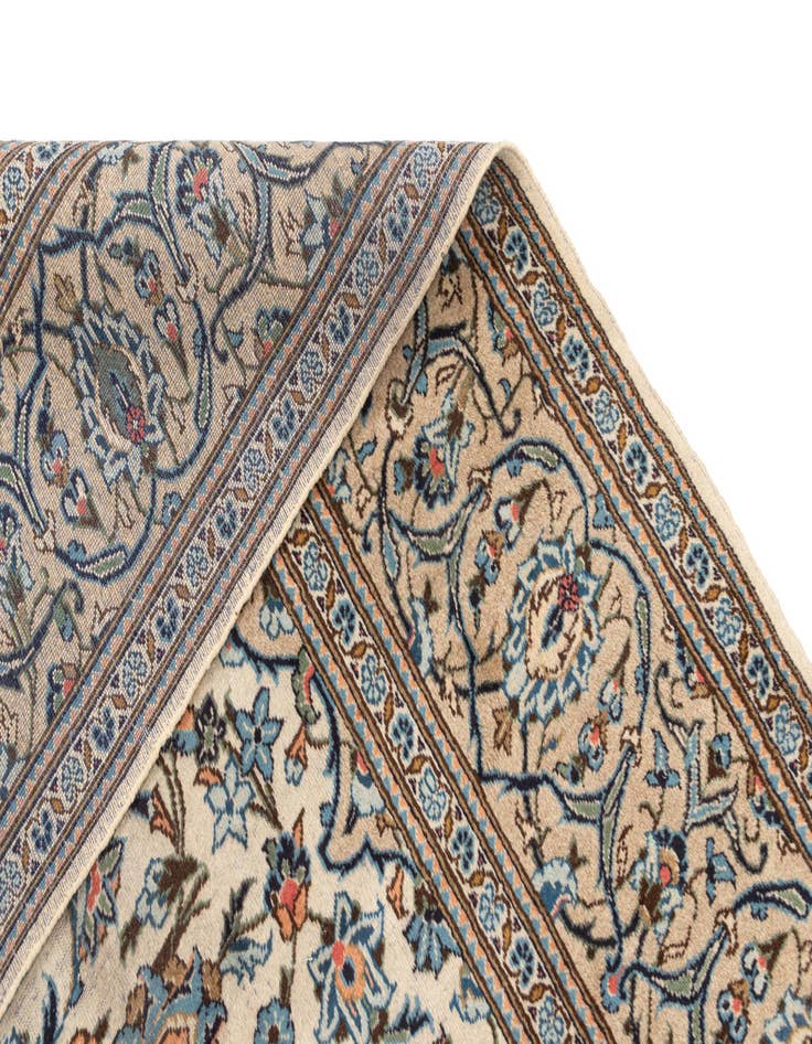 Detail image of  8' x 11' 6 Kashan Wool Rug
